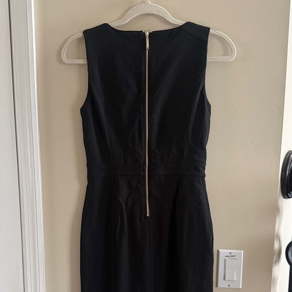White House Black Market Classic Black Midi Dress - Picture 6 of 9